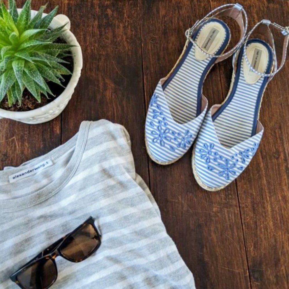 Tabitha Simmons sandals with eyelet designs